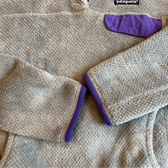 Patagonia Fleece Re-Tool Snap-T Pullover - Small - Gray and Purple - Picture 7 of 7